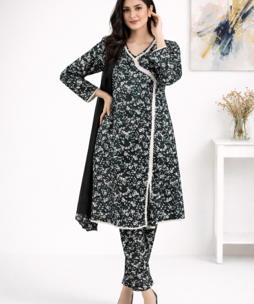 Banadora Floral Lawn 3 (Pcs) | Ready To wear