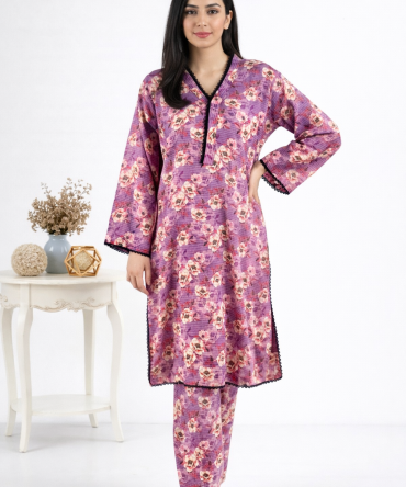 Floral Printed Lawn 2(Pcs) | Stitched